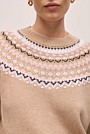 Merino Cashmere Fair Isle Crew