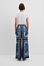 Scarf Print Pull-On Pant
