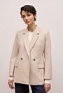 Italian Wool Blend Flecked Blazer