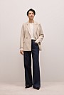 Italian Wool Blend Flecked Blazer