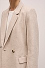 Italian Wool Blend Flecked Blazer