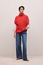 Cotton Cashmere Sleeveless High Neck Knit