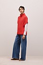 Cotton Cashmere Sleeveless High Neck Knit