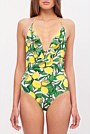 Lemon Print Swimsuit