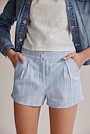 Teen Stripe Linen Short