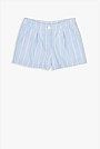 Teen Stripe Linen Short