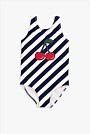 Teen Cherry Stripe Bather