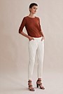 Crop Cotton Sateen Pant