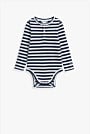 Long Sleeve Stripe Rib Bodysuit