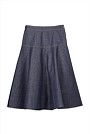 Cotton Yarn Dyed Swing Skirt