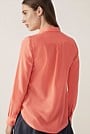 Silk Button Front Shirt
