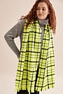 Textured Check Scarf