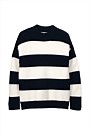 Alpaca Stripe Mock Neck Knit