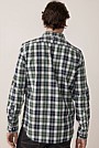 Brushed Herringbone Plaid Shirt