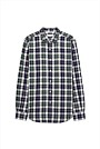 Brushed Herringbone Plaid Shirt