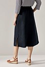 Drape Pull On Midi Skirt