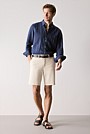 Regular Fit Delave Linen Long Sleeve Shirt