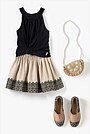 Border Embroidered Skirt
