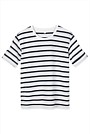 Tab Sleeve Stripe T-Shirt