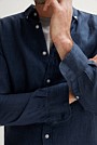 Tailored Fit Delave Linen Long Sleeve Shirt