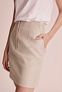 Darted Organically Grown Linen Skirt