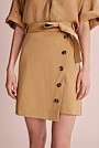 Button Detail Skirt