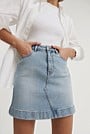 Australian Cotton Blend Denim Mini Skirt