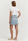 Australian Cotton Blend Denim Mini Skirt