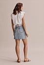 Australian Cotton Blend Denim Mini Skirt