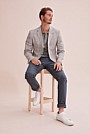 Regular Prince of Wales Linen Blazer