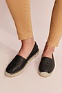 CR Logo Leather Espadrille