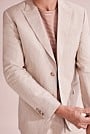 Slim Cotton Linen Blazer