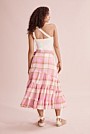 Organically Grown Linen Check Skirt