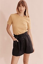 Textured Fitted T-Shirt