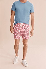 Recycled Polyester Leaf Swim Short