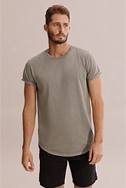 Australian Cotton Longline Garment Dyed T-Shirt