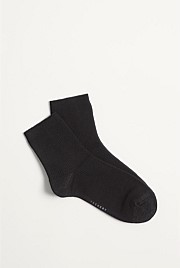 Metallic Rib 3/4 Crew Sock