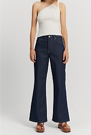 Australian Cotton Blend Super High Rise Wide Leg Jean