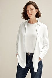 Cotton Modal Longline Shirt