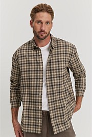 Relaxed Fit Ombre Check Shirt