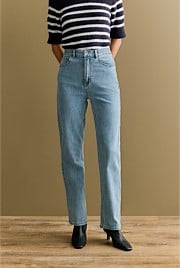 High Rise Straight Leg Jean