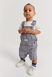 Organically Grown Cotton Gingham Overall