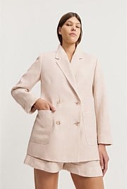 Organically Grown Linen Relaxed Blazer