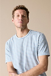 Linen Cotton Stripe T-Shirt