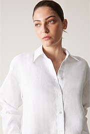 Linen Relaxed Long Sleeve Shirt