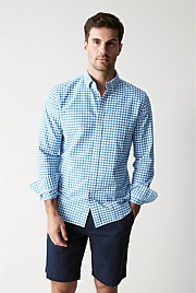 Tailored Fit Organically Grown Cotton Oxford Gingham Shirt