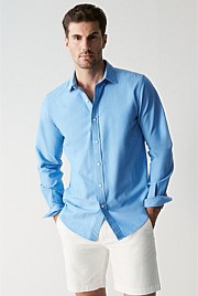 Regular Fit Yarn Dyed Organically Grown Cotton Oxford Shirt