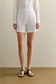 Linen Blend Twill Smart Short