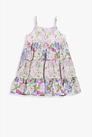 Organically Grown Cotton Tiered Dress Romper