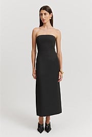 Panelled Strapless Dress